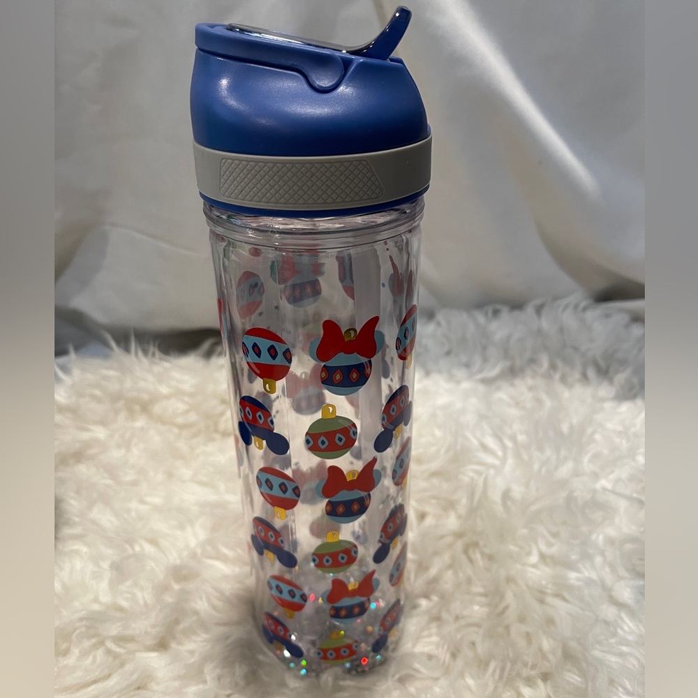 Disney Holiday Time Blue Ornaments Glitter Bottle